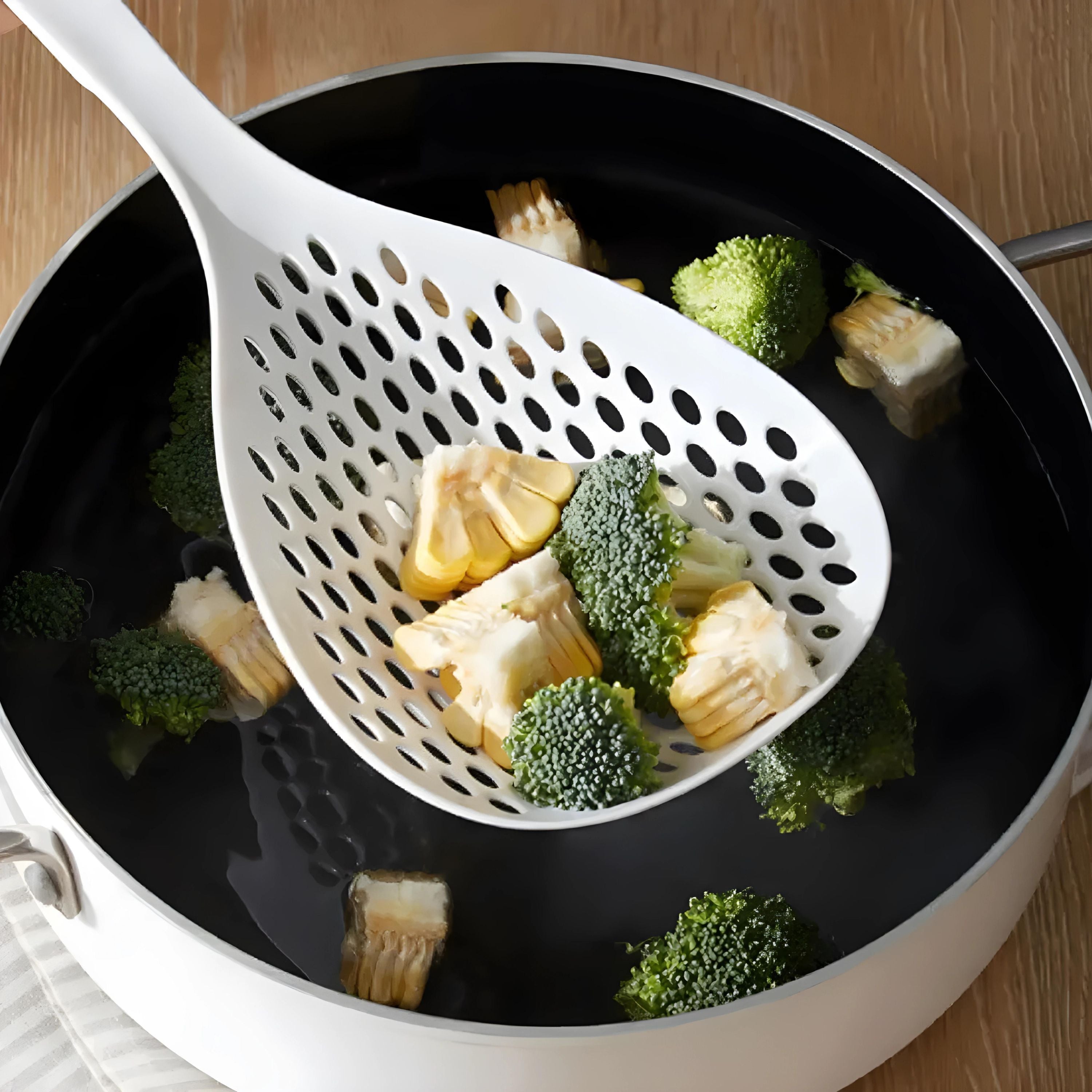 Kitcheniva Scoop Colander Strainer Spoon With Handle
