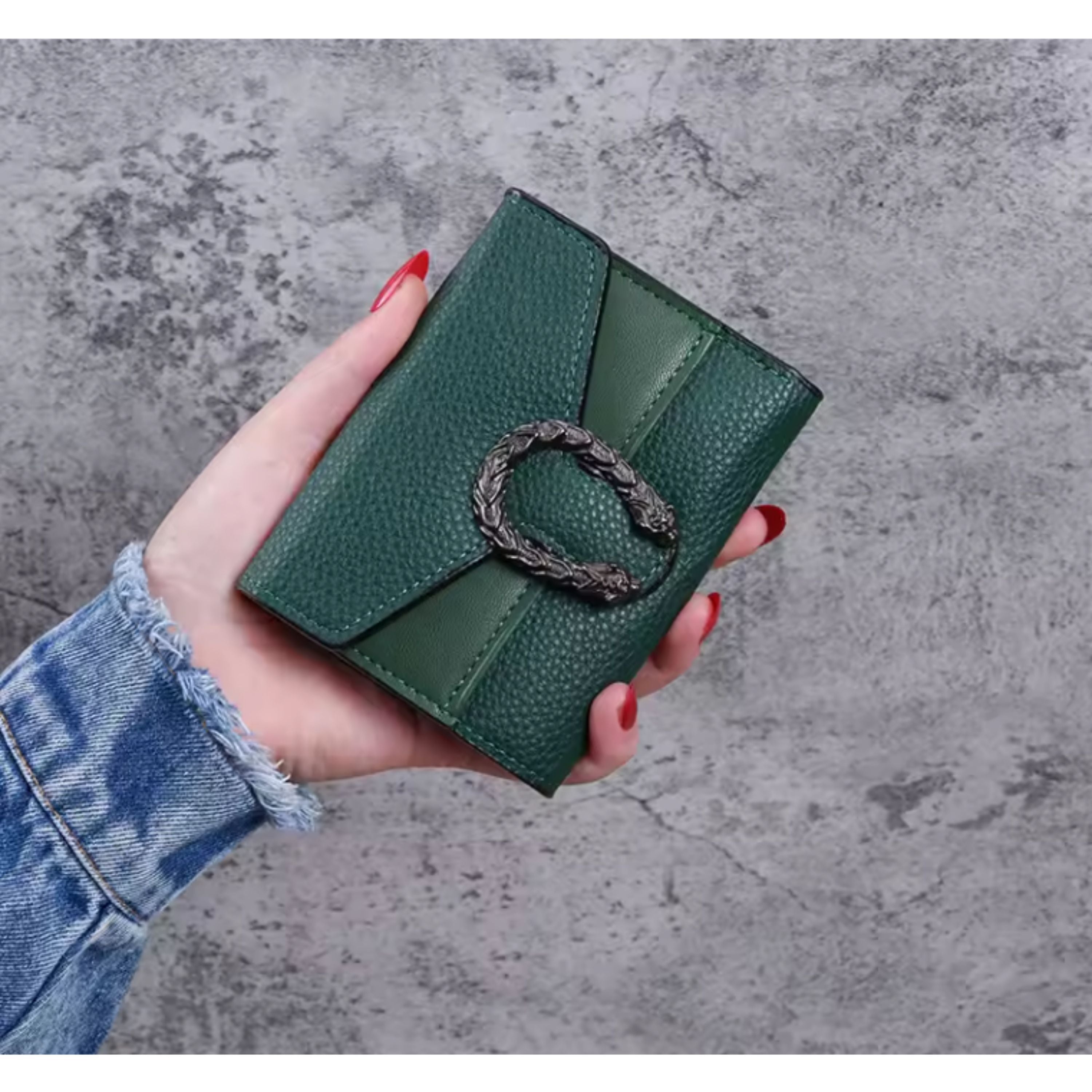 Kitcheniva Women's Modern Multifunctional Wallet, Green