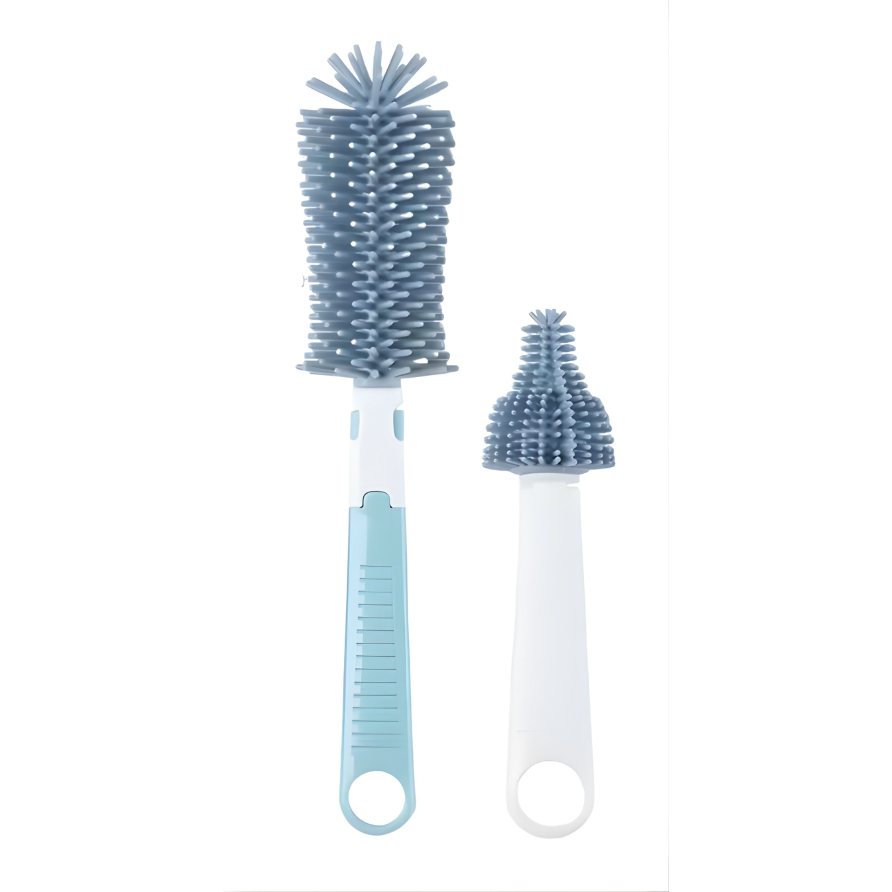 Kitcheniva Silicone Bottle Brush with Teat & Nipple Cleaner 2 Pcs Set