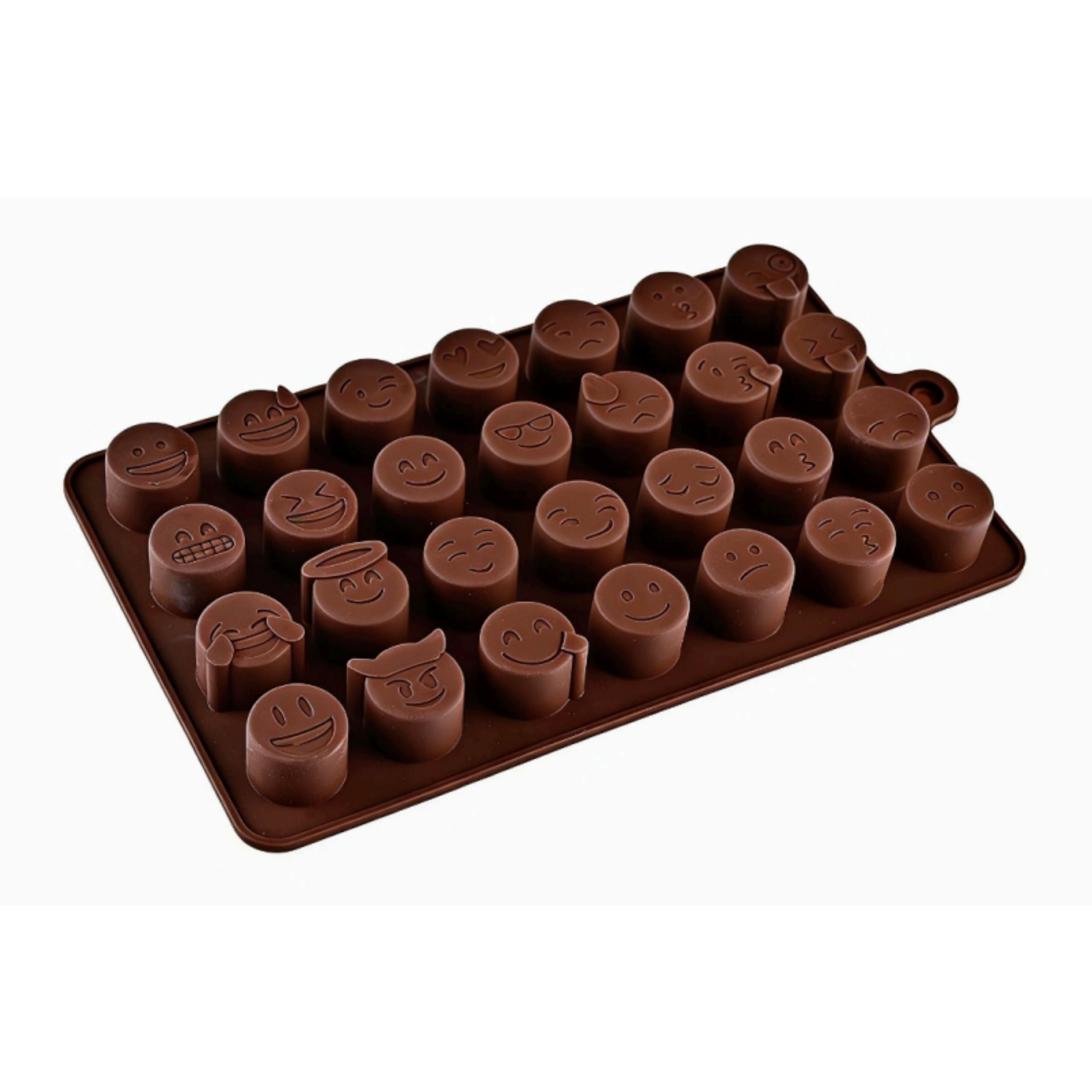 Kitcheniva Silicone Emoji Chocolate Mold with 28 Unique Emojis (7.9 x 4.3 Inch)