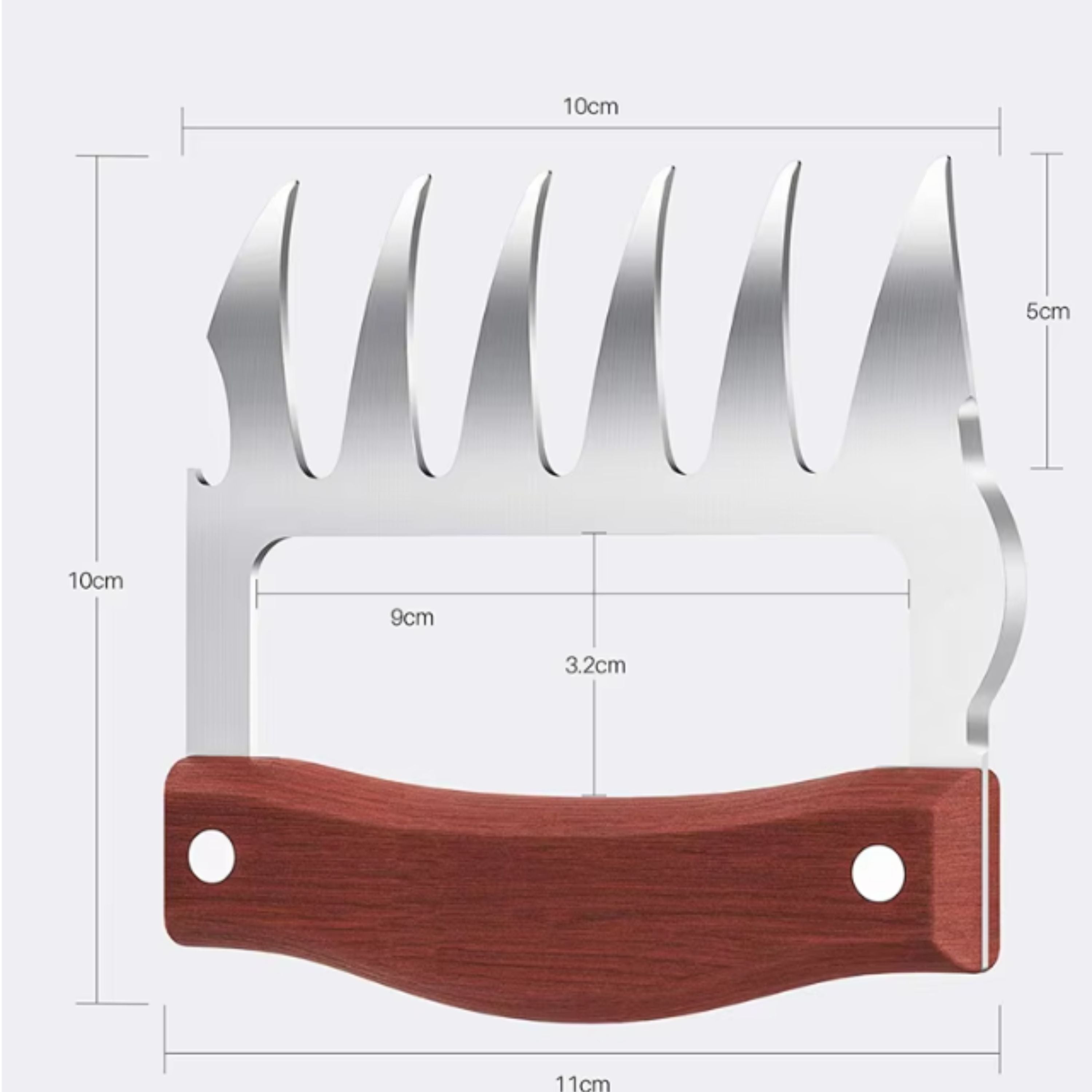 Kitcheniva 2 Pack Stainless Steel Meat Shredder for Shredded Beef, Pork, Chicken - Perfect Shredding Tool for BBQ, Sandwiches, and Tacos