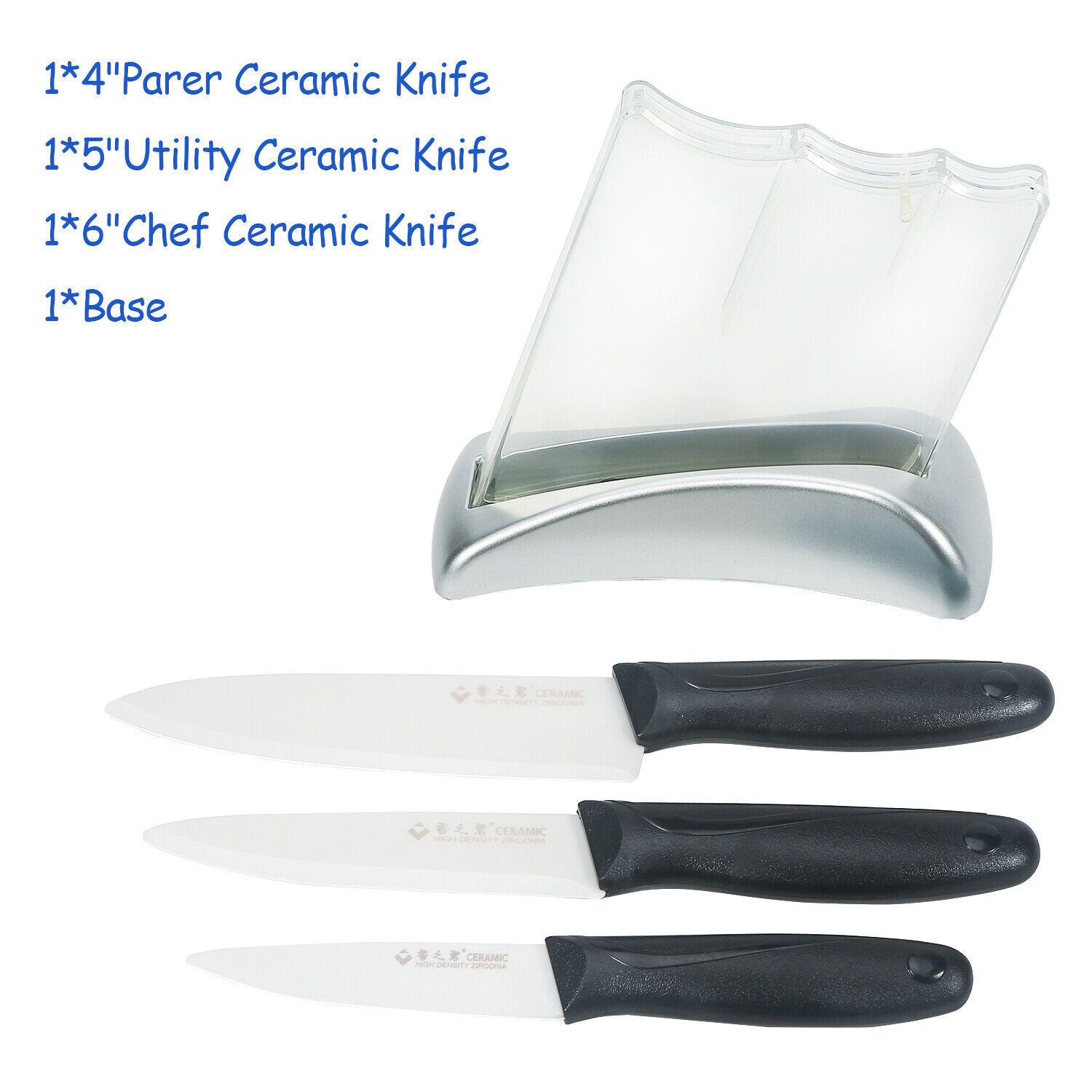 Kitcheniva 3-Times Ceramic Kitchen Knife Set