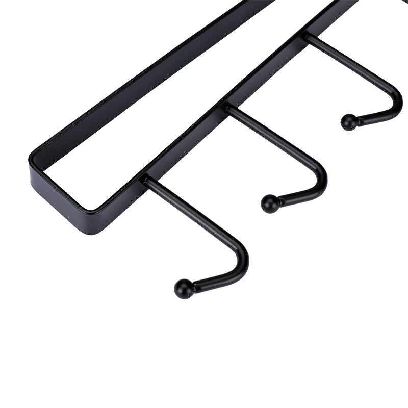 Kitcheniva 6 Hooks Cup Holder Hang Kitchen Cabinet Under Shelf Storage Rack