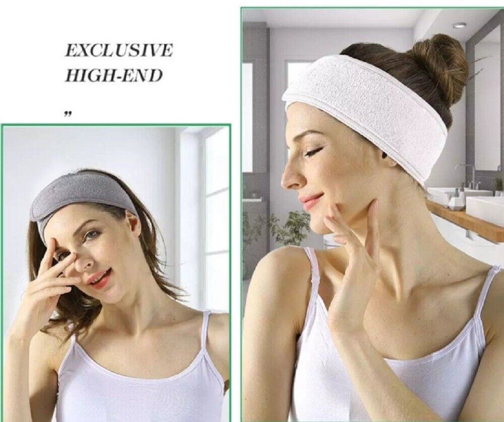 Tika 3-Pieces Facial Spa Headband Makeup Shower Bath Wrap