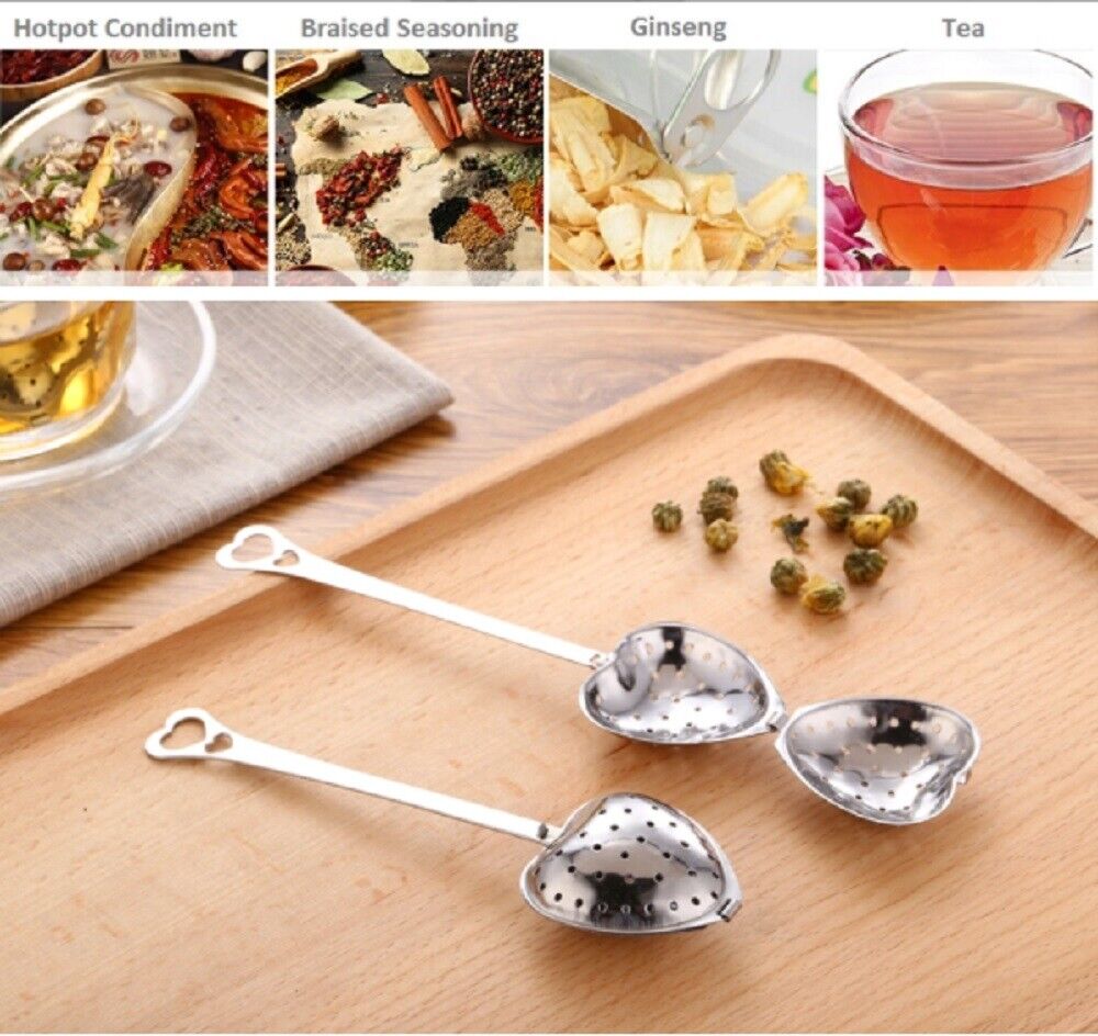 Kitcheniva 4 PCS Tea Infuser for Loose Tea Heart Shaped