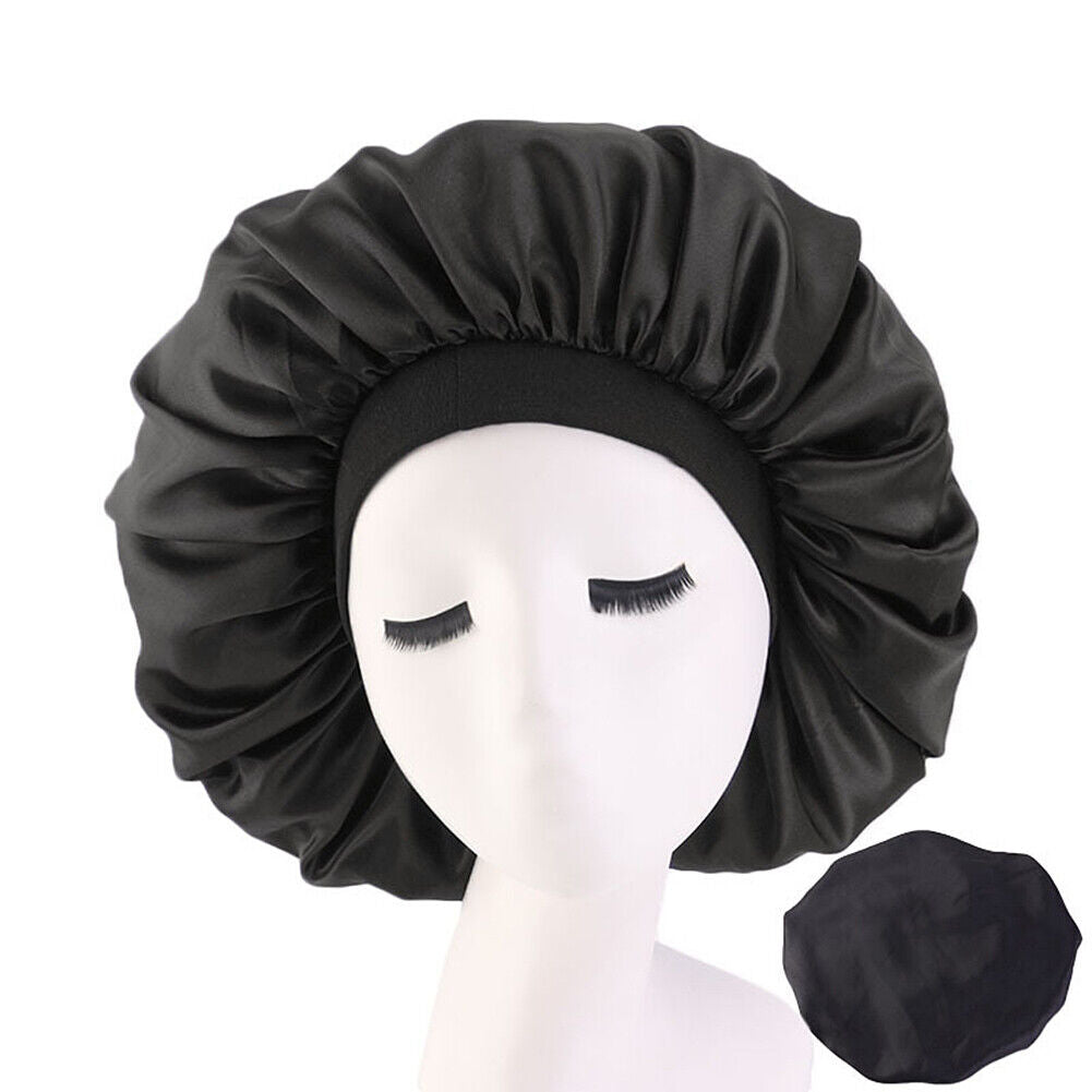 Kitcheniva Extra Large Long Hair Care Satin Bonnet Cap