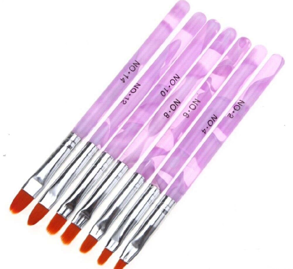 Kitcheniva 7 PCS Acrylic Nail Art Pen Tips Painting Brush