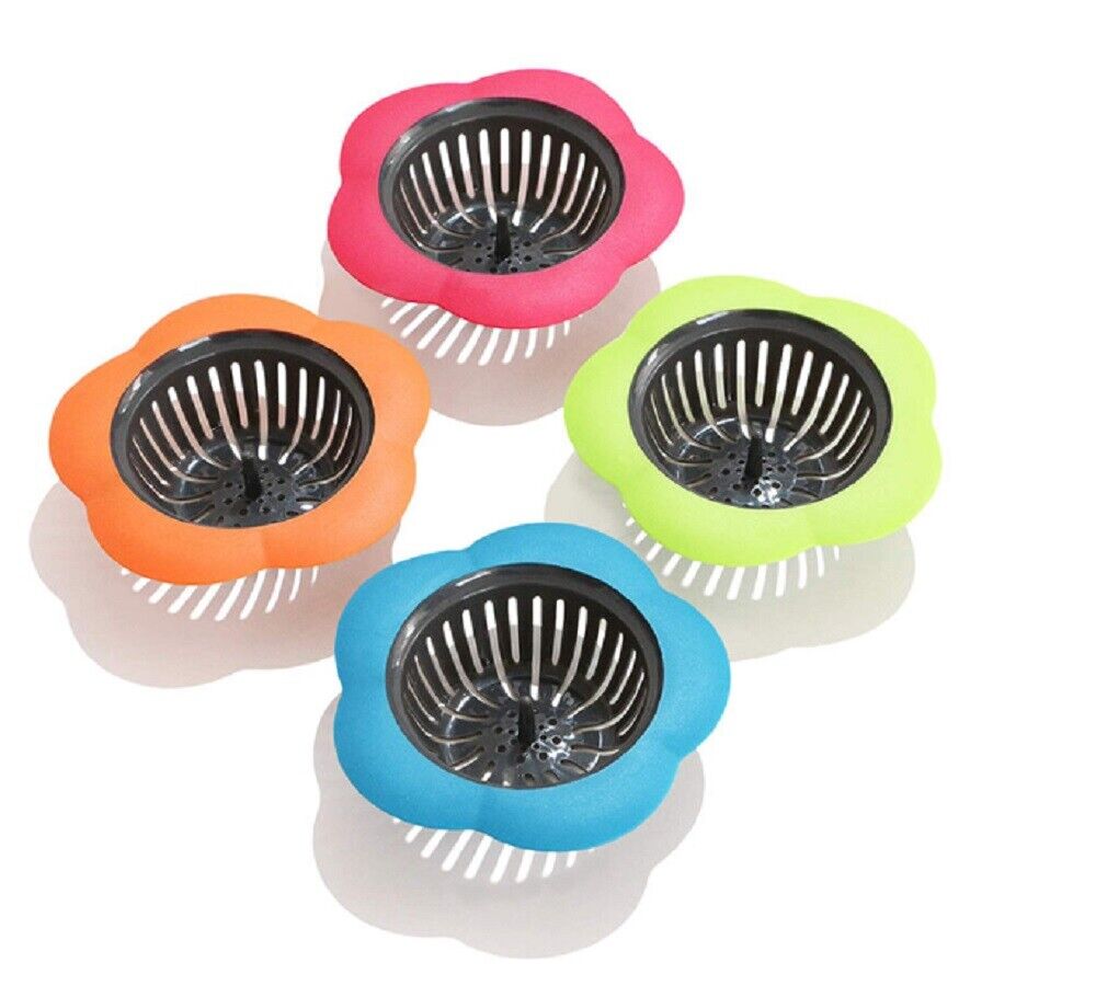 Kitcheniva 4 Pcs Plastic Kitchen Sink Drain Strainer