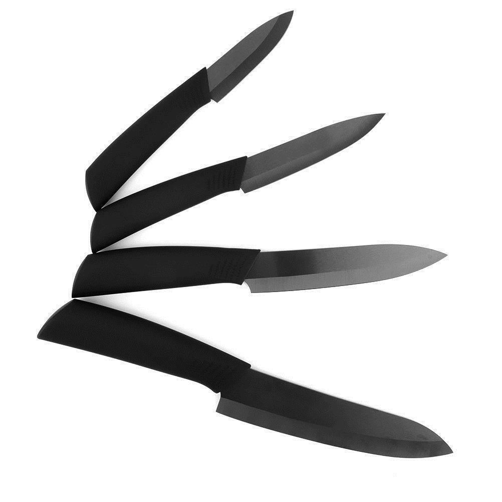 Kitcheniva Ultra Sharp Ceramic Kitchen Knife Set With Covers