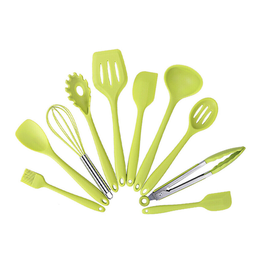 Kitcheniva Silicone Utensil Kit Green Set of 10