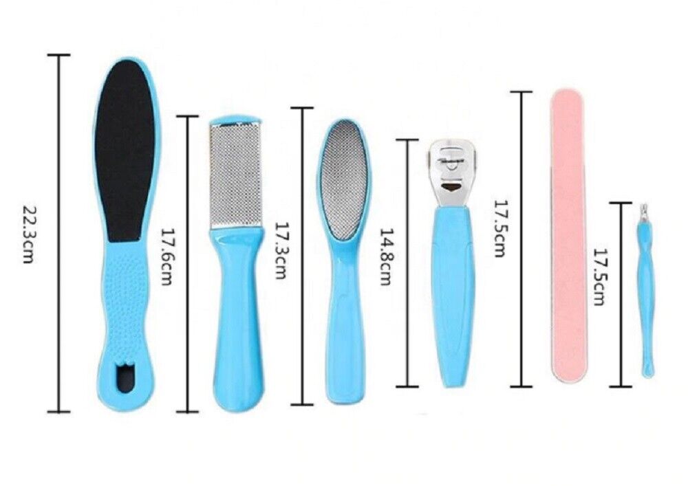 Kitcheniva 8-Pieces Callus Remover Foot File Scraper Brush