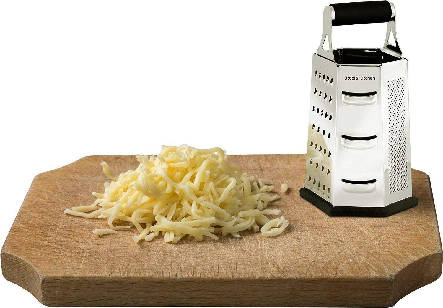 Utopia Cheese Grater 6 Sided Cheese Shredder