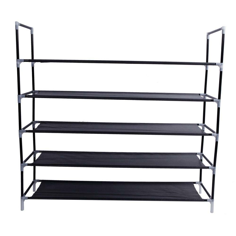 Kitcheniva 25 Pairs Shoes Shelves Space 5 Tier Racks Standing