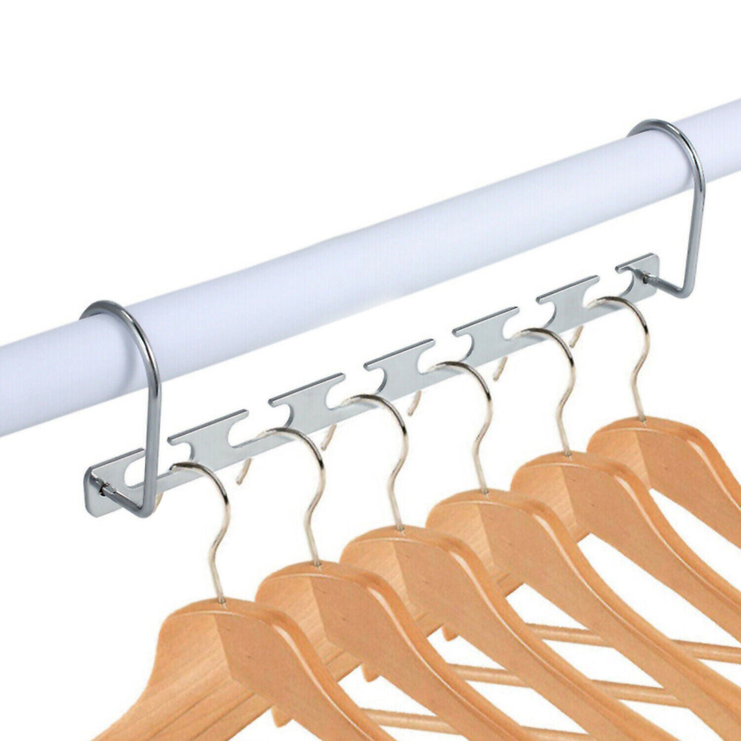 Kitcheniva 6-Pcs Metal Wonder Closet Hanger Organizer