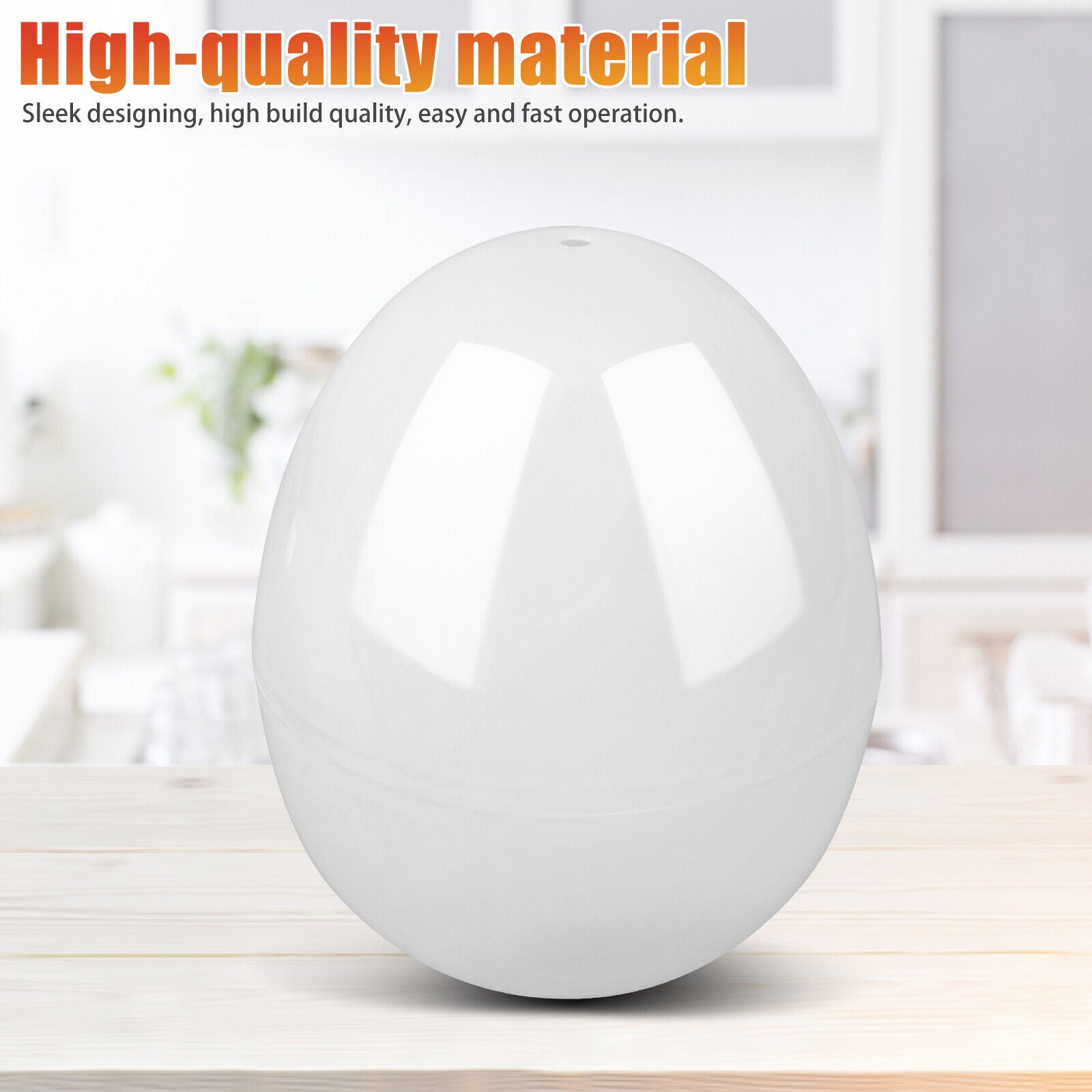 Kitcheniva Microwave Egg Boiler Cooker Egg Pod Detaches the Shell Steamer