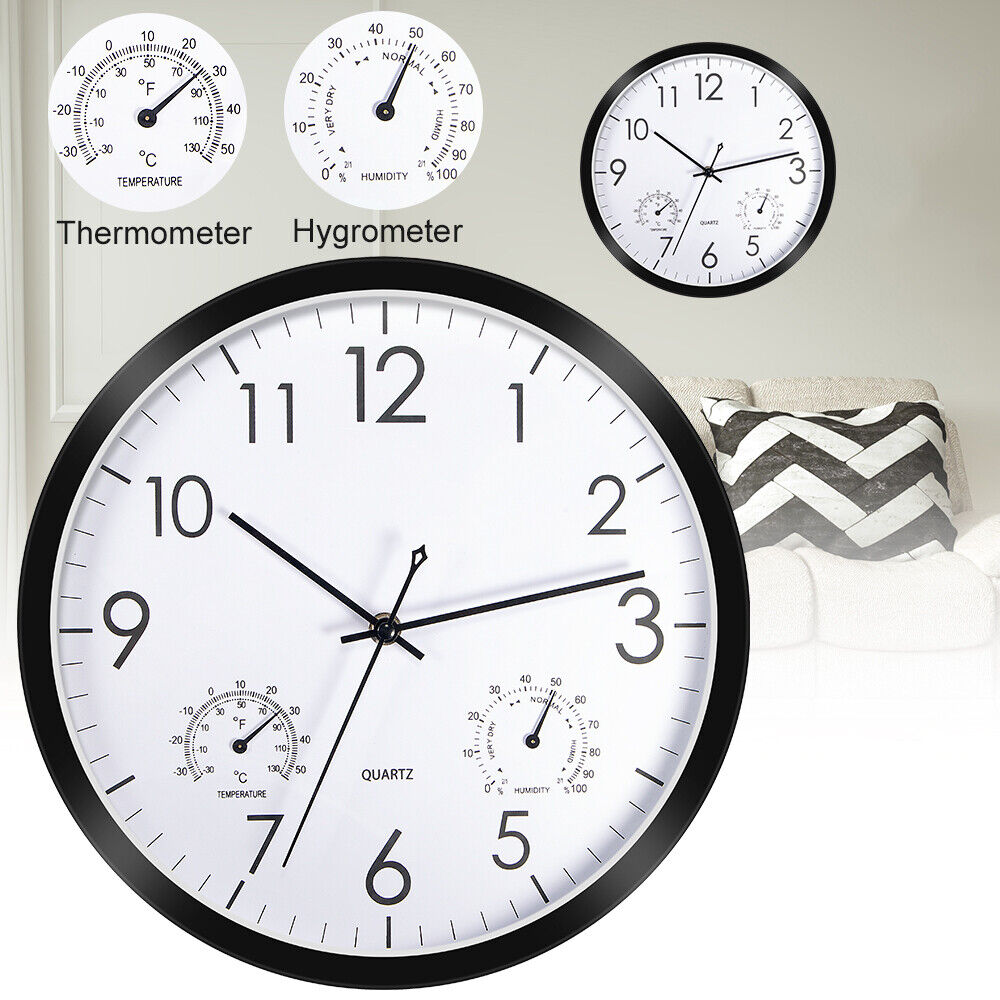 Kitcheniva 12''Analog Wall Clock Large Quartz Silent