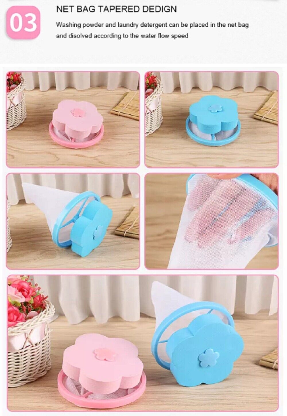 Kitcheniva 2 PCS Floating Pet Fur Catcher Laundry Lint