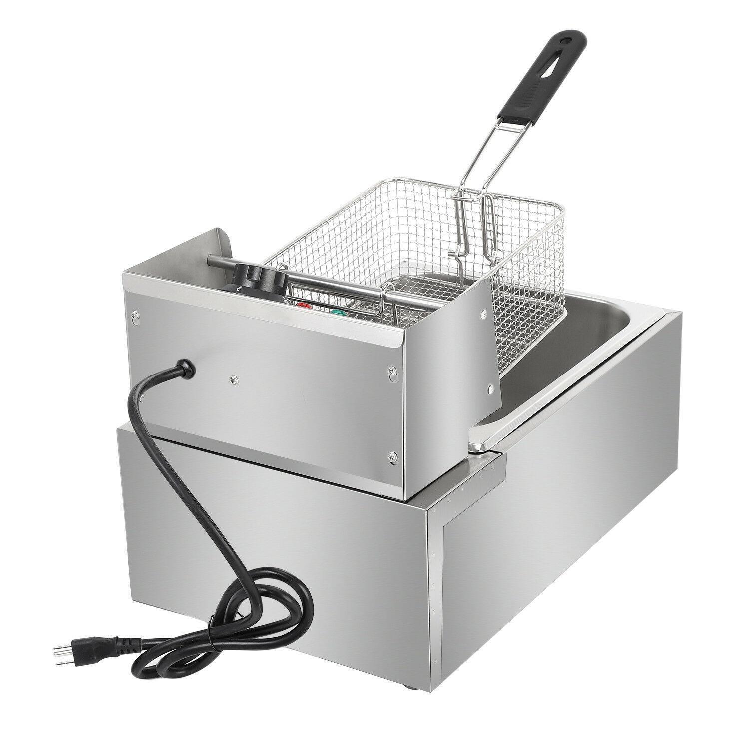 Zokop 6.3QT Electric Deep Fryer Commercial Tabletop