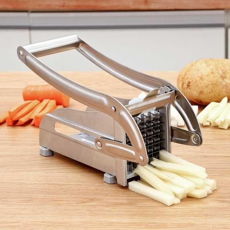 Kitcheniva Stainless Steel French Fry Cutter 2 Blades, 1 Pcs