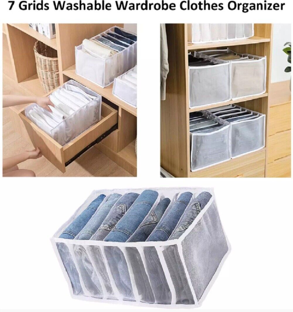 Kitcheniva 2 Foldable Drawer Organizer Closet Storage Box