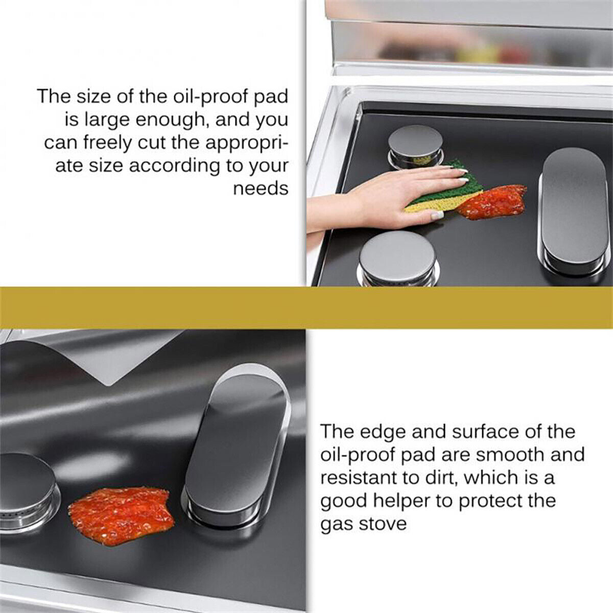 Kitcheniva Gas Range Stove Top Burner Cover Protector