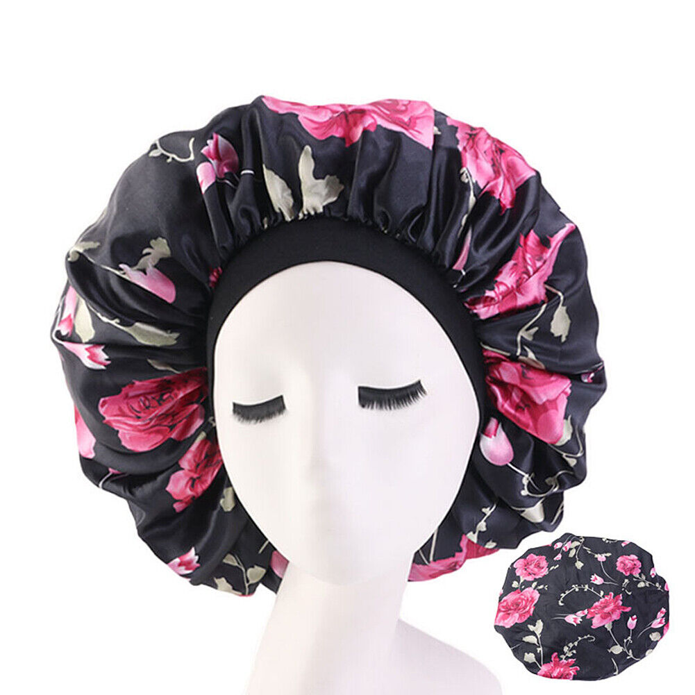 Kitcheniva Extra Large Long Hair Care Satin Bonnet Cap