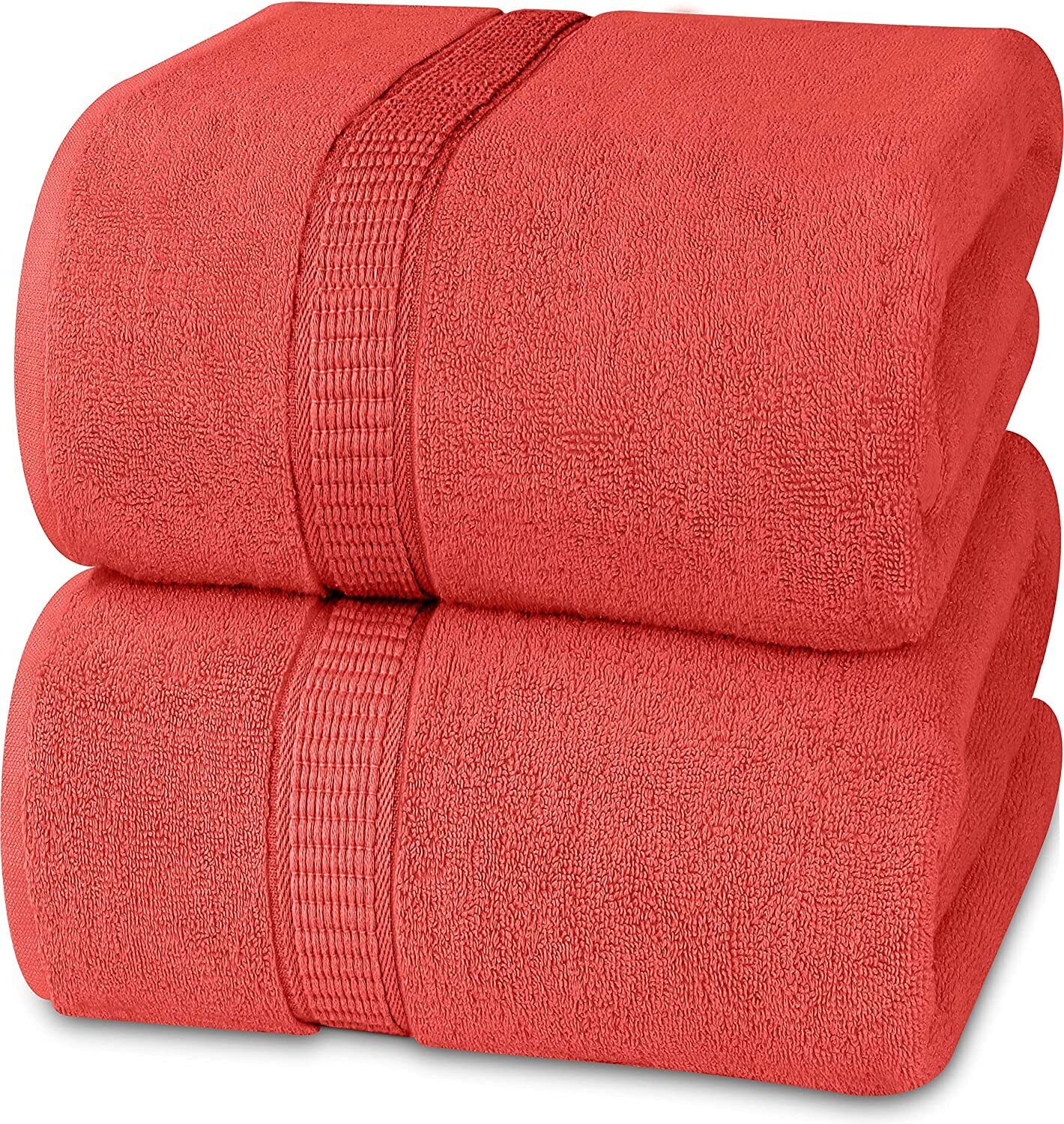 Kitcheniva Luxurious Jumbo Bath Towel Sheets 600 GSM 2 Packs