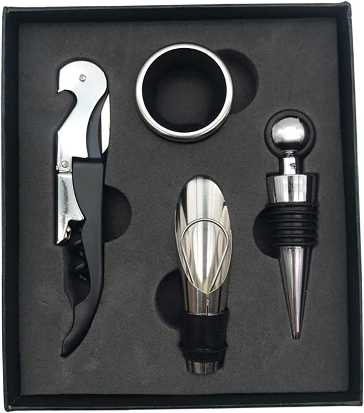 Kitcheniva Black Wine Corkscrew Set