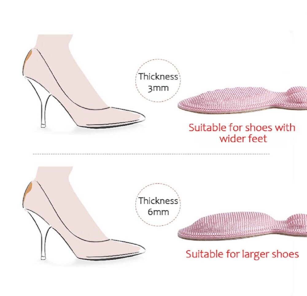 Kitcheniva 4 Pairs Anti-Slip High Heel Cushion Self-Adhesive Shoe Pads