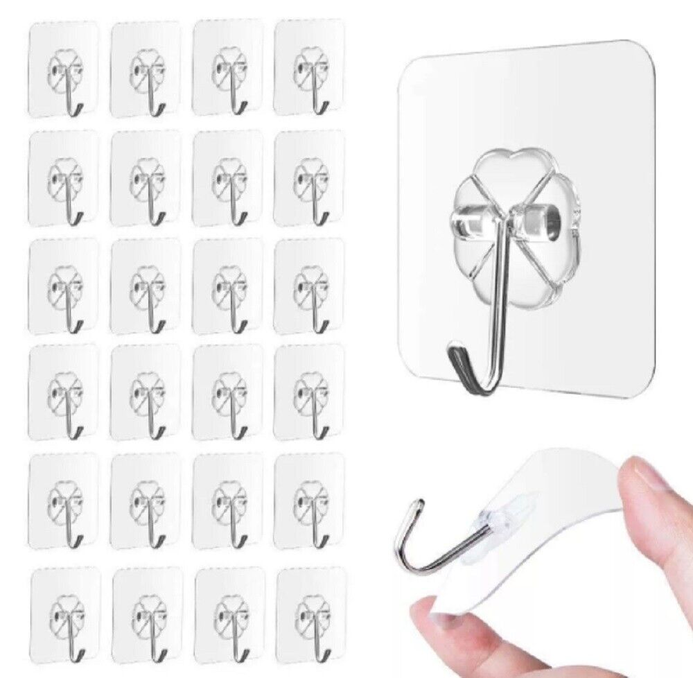 Kitcheniva 24 PCS Adhesive Sticky Hooks