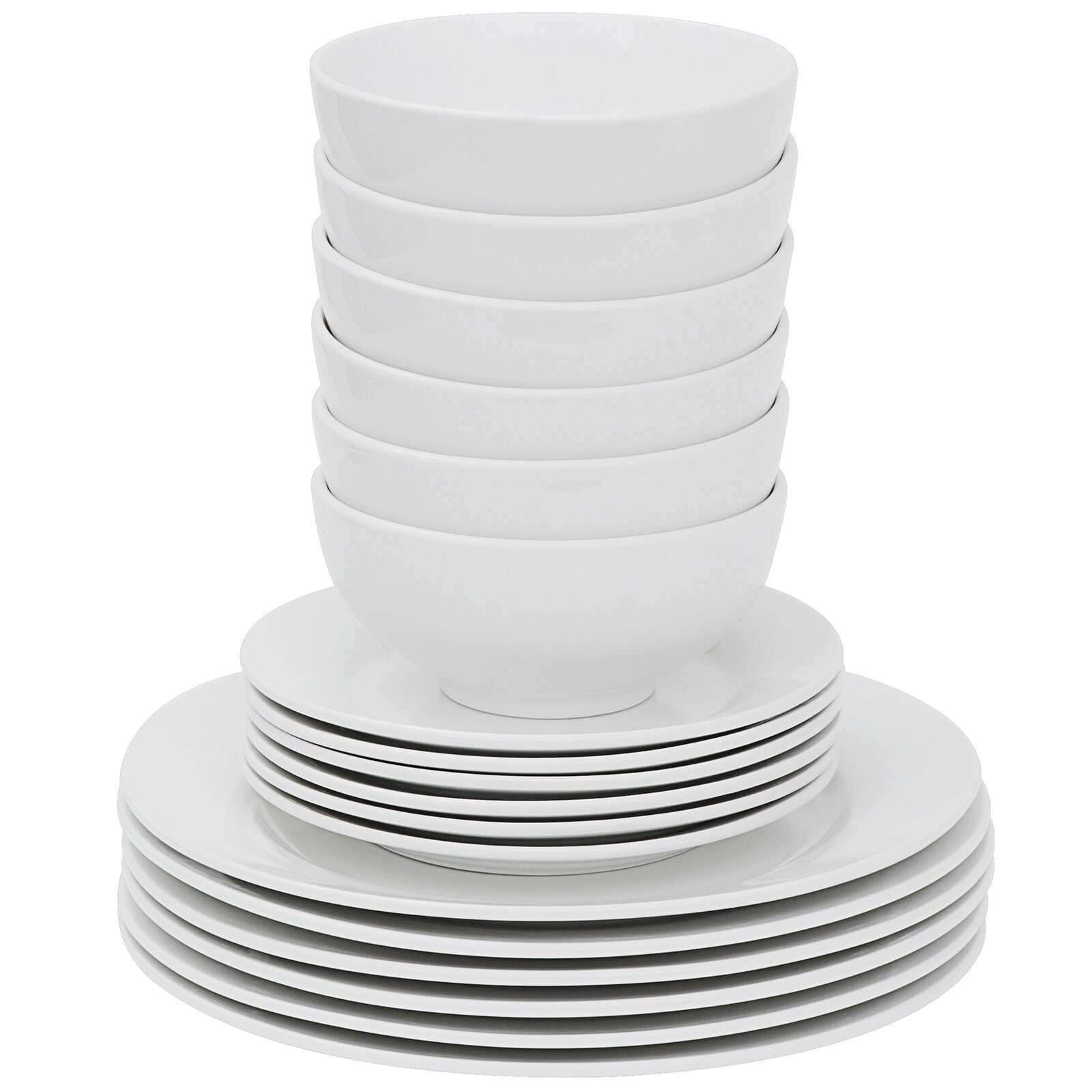 Kitcheniva 18-Pcs Dinnerware Set Round Dinner Plates