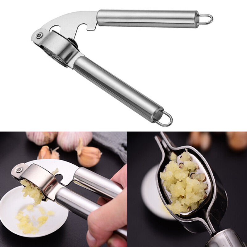 Kitcheniva Garlic Press Stainless Squeezer Steel Grinder Professional Masher Handheld Tool