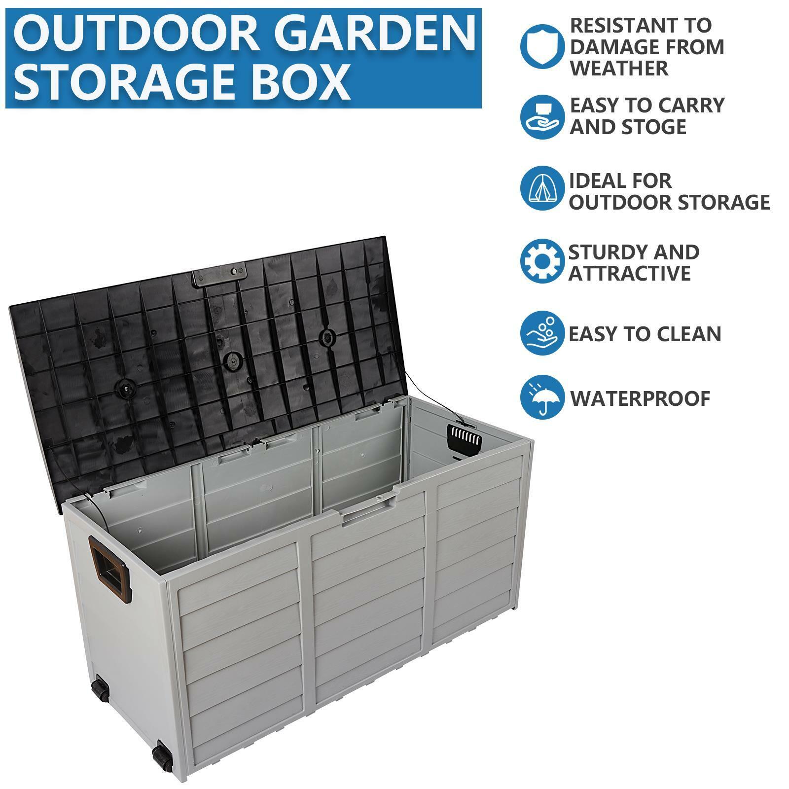 Kitcheniva Outdoor Storage Deck Box Large 75 Gallon