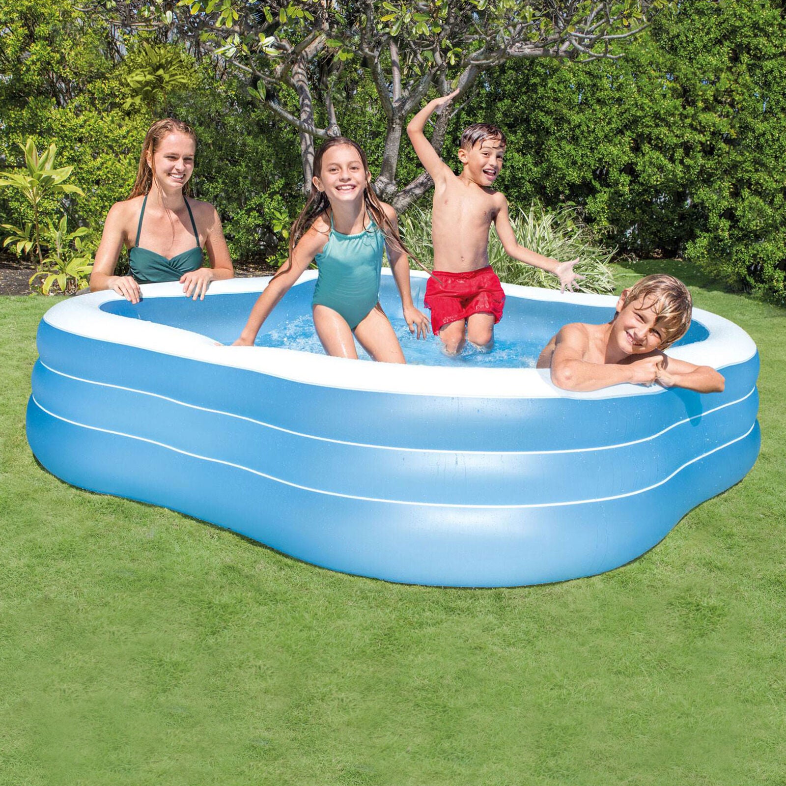 Kitcheniva Swim Center Inflatable Play Kids Backyard Swimming Pool