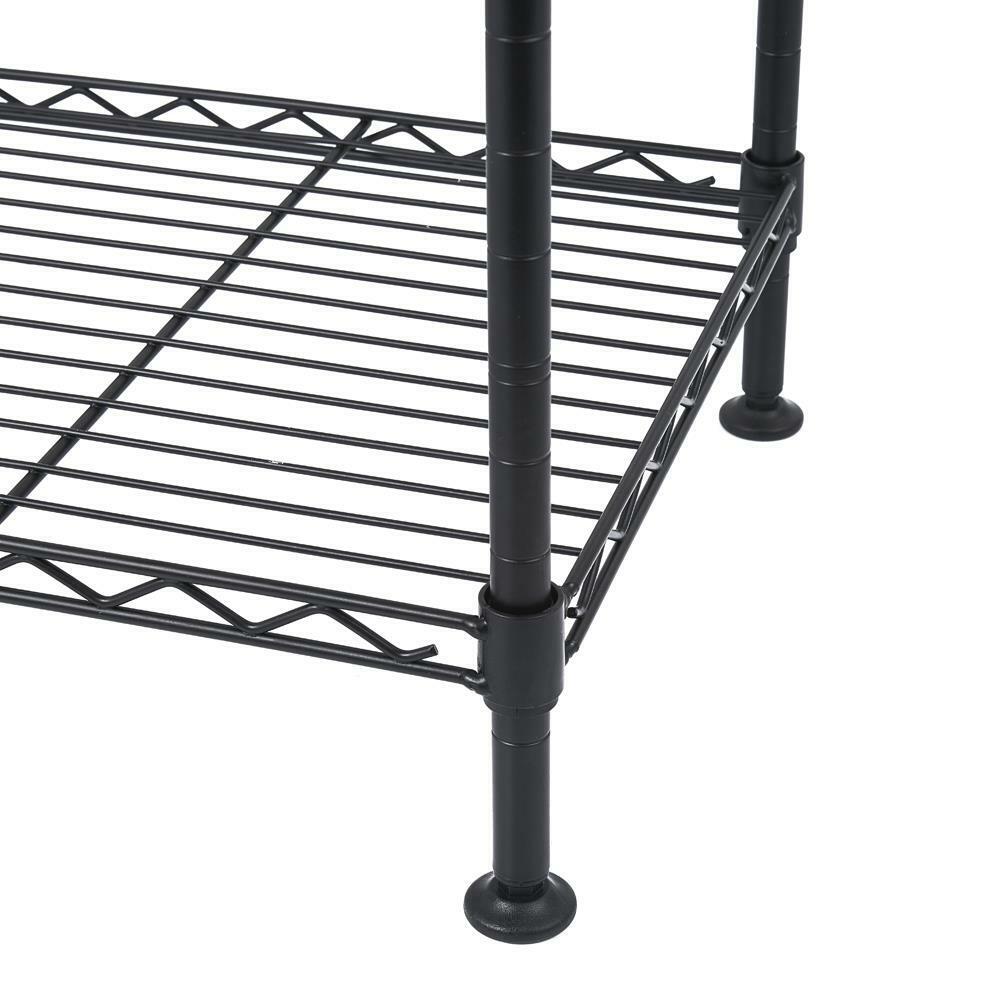 Kitcheniva 4 Tier Wire Shelving Rack Metal Shelf Adjustable Garage