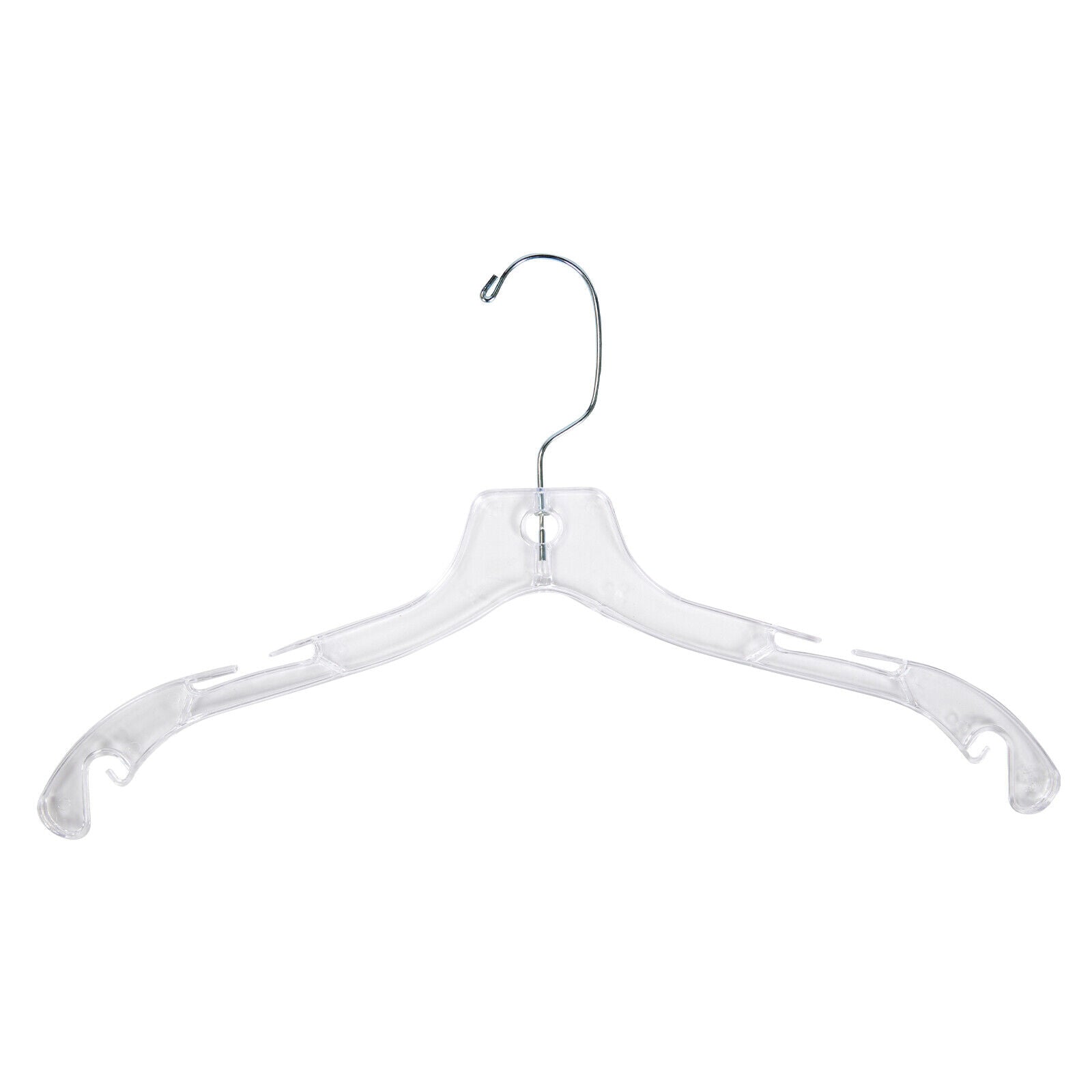 Kitcheniva 17-Inch Clear Plastic Dress Hangers