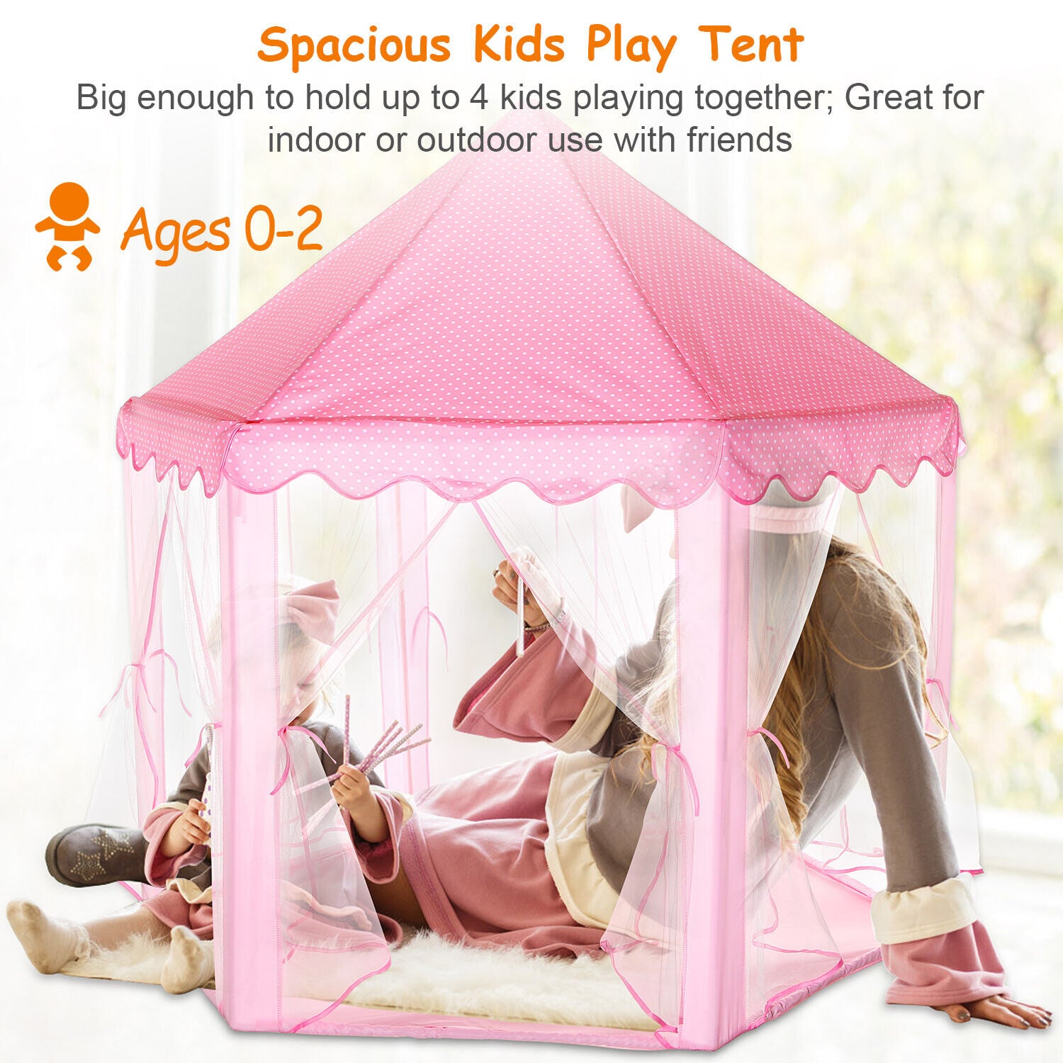 Kitcheniva Girls Princess Castle Play Tents With Carry Bag