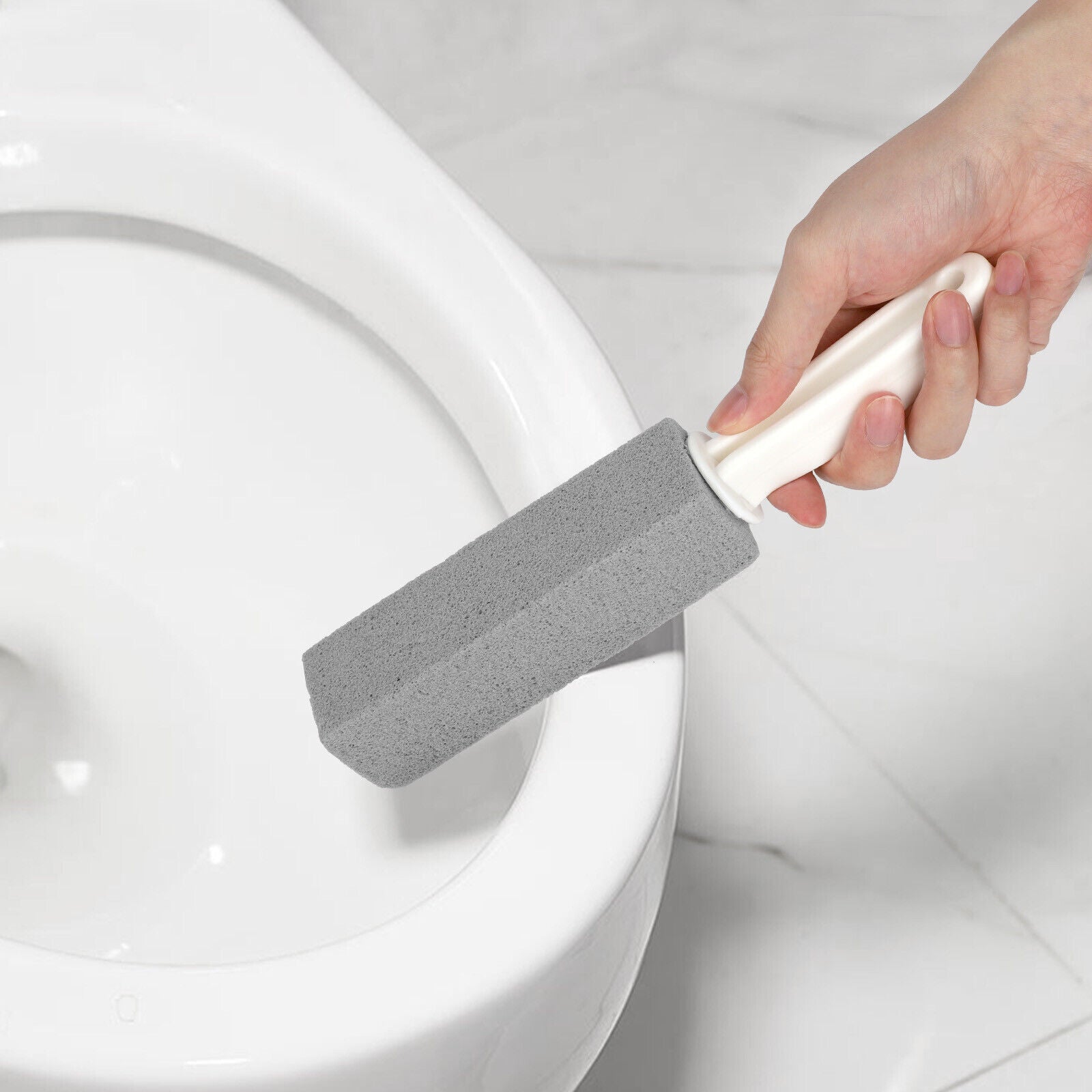 Kitcheniva 2-Piece Pumice Stone Heavy Duty Handle Toilet Scouring Stain Remover