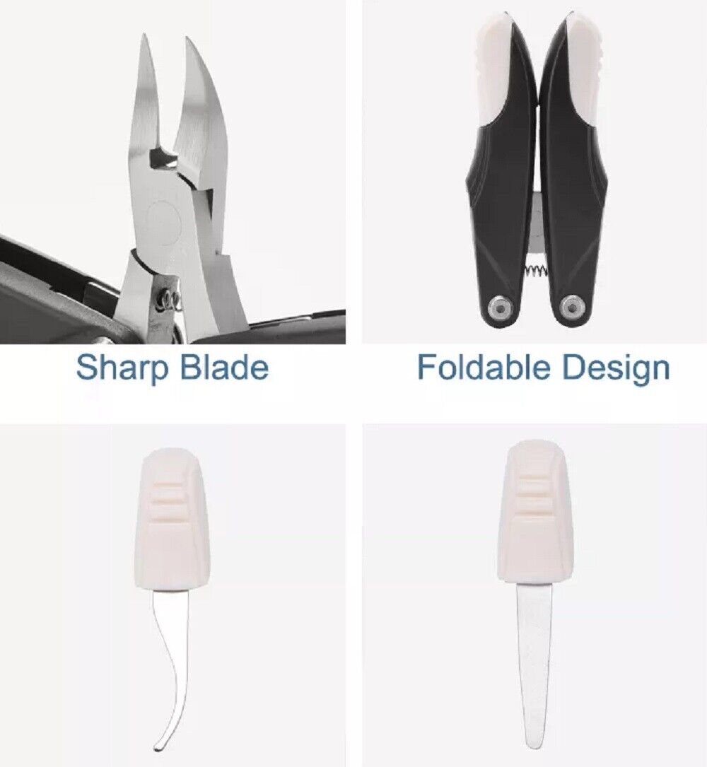 Kitcheniva Foldable Stainless Steel Big Toenail Clipper