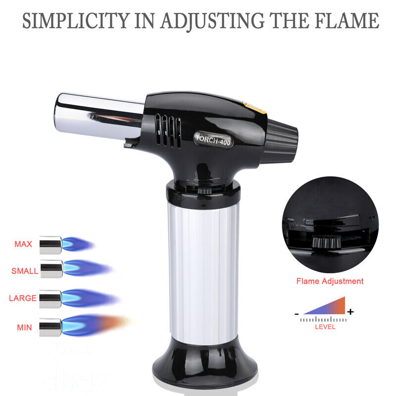 Kitcheniva Adjustable Culinary Blow Torch Chef Cooking Torch Lighter Refillable Flame