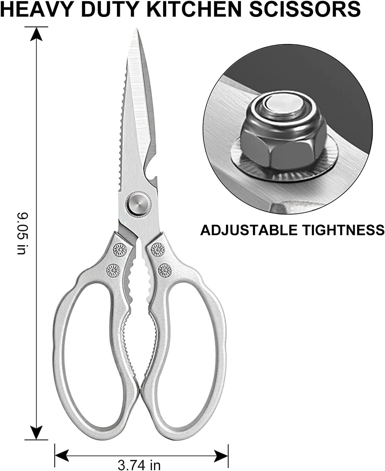 Kitcheniva Silver Multifunctional Kitchen Scissors