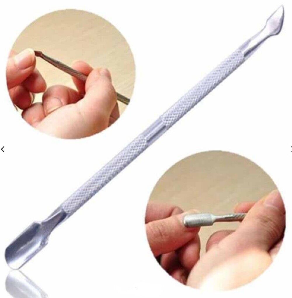 Kitcheniva 3-Pieces Cuticle Pusher Remover Nail Cleaner