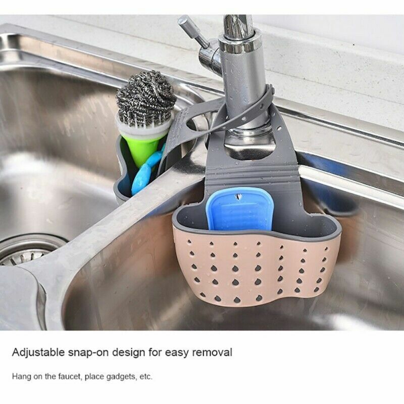 Kitcheniva Kitchen Organizer Sink Caddy Basket Dish Cleaning Sponge Holder