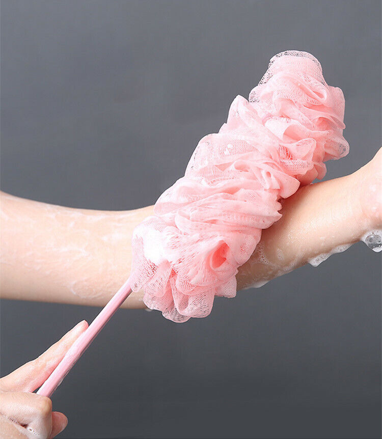 Kitcheniva  Long Handle Loofah Shower Sponge Brush Back Scrubber