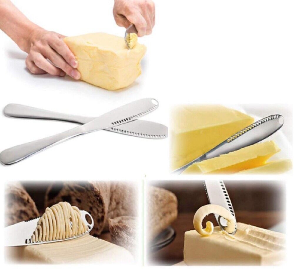 Kitcheniva 3 In 1 Butter Spreader Knife Curler