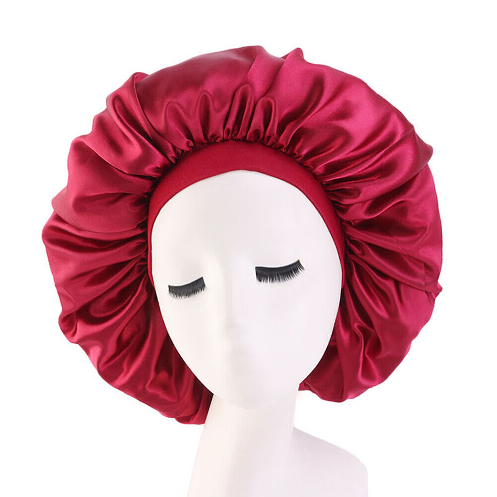 Kitcheniva Extra Large Long Hair Care Satin Bonnet Cap