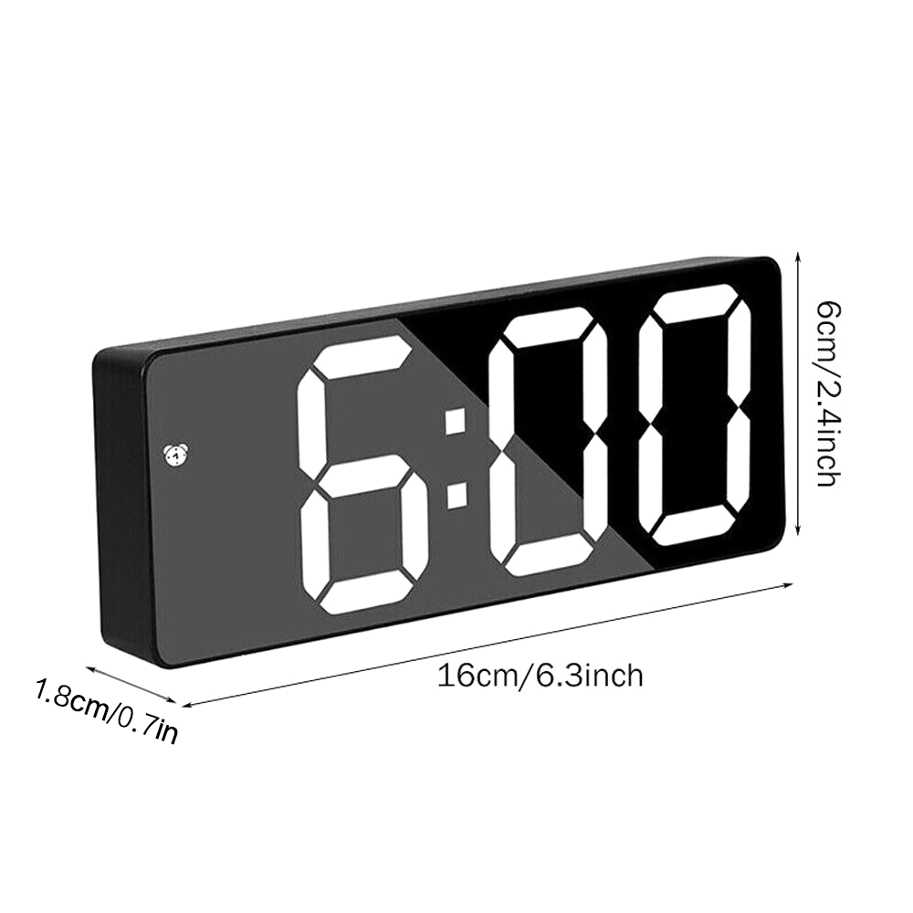 Kitcheniva Digital Alarm Clock LED Black Shell