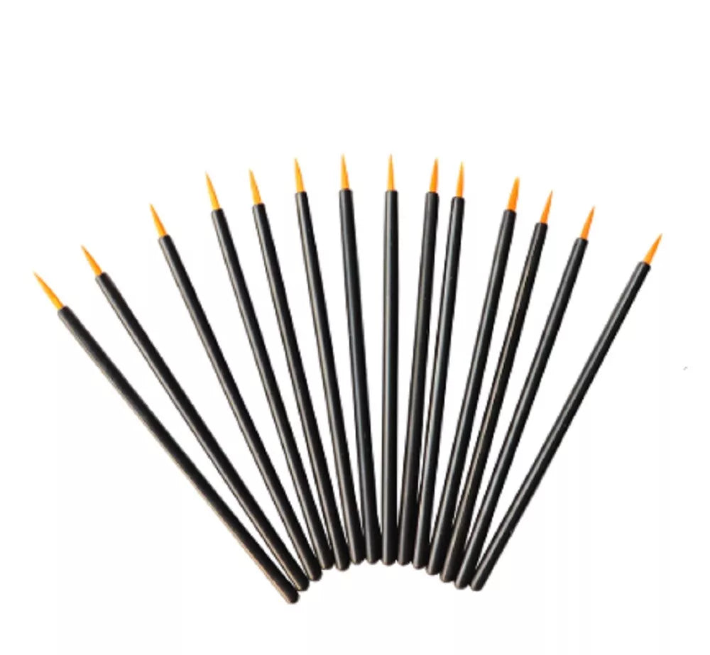 Kitcheniva Disposable Fine Tip Eyeliner Brushes 100 Pcs