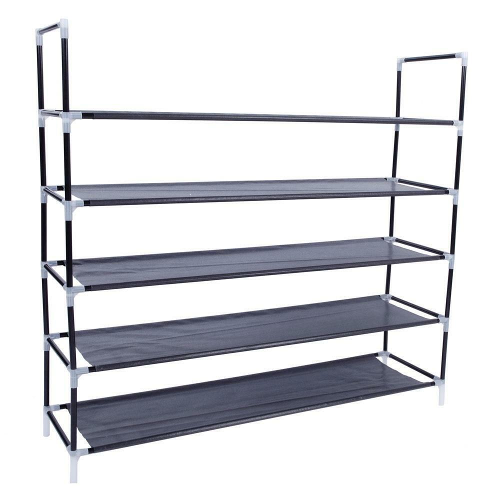 Kitcheniva 25 Pairs Shoes Shelves Space 5 Tier Racks Standing