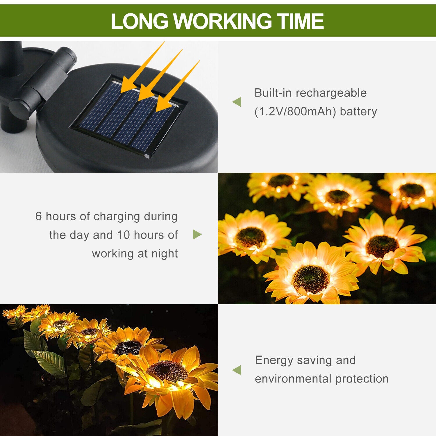 Kitcheniva Solar Sunflowers LED Lights